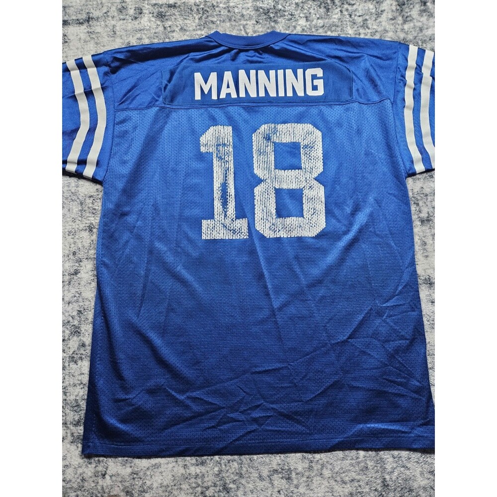Vintage Indianapolis Colts Peyton Manning Jersey mens XL Logo Athletic Blue